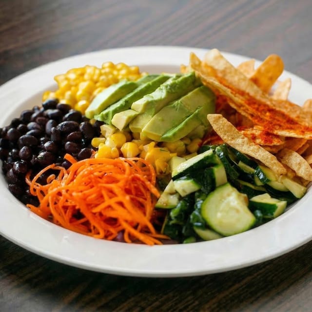 Veggie Mexican Bowl Salad.