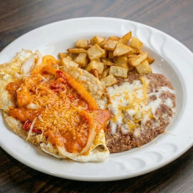 American Breakfast Plate.