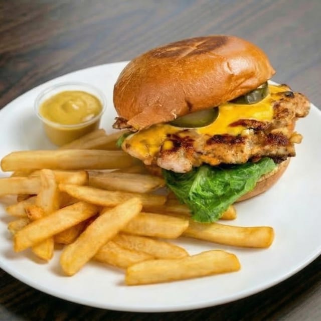 Fried Chicken Burger.