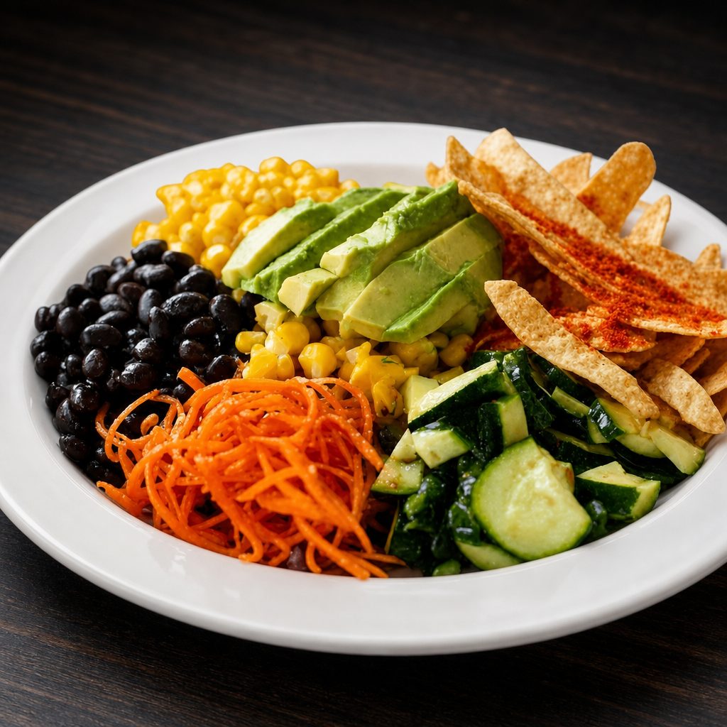 Veggie Mexican Bowl Salad.