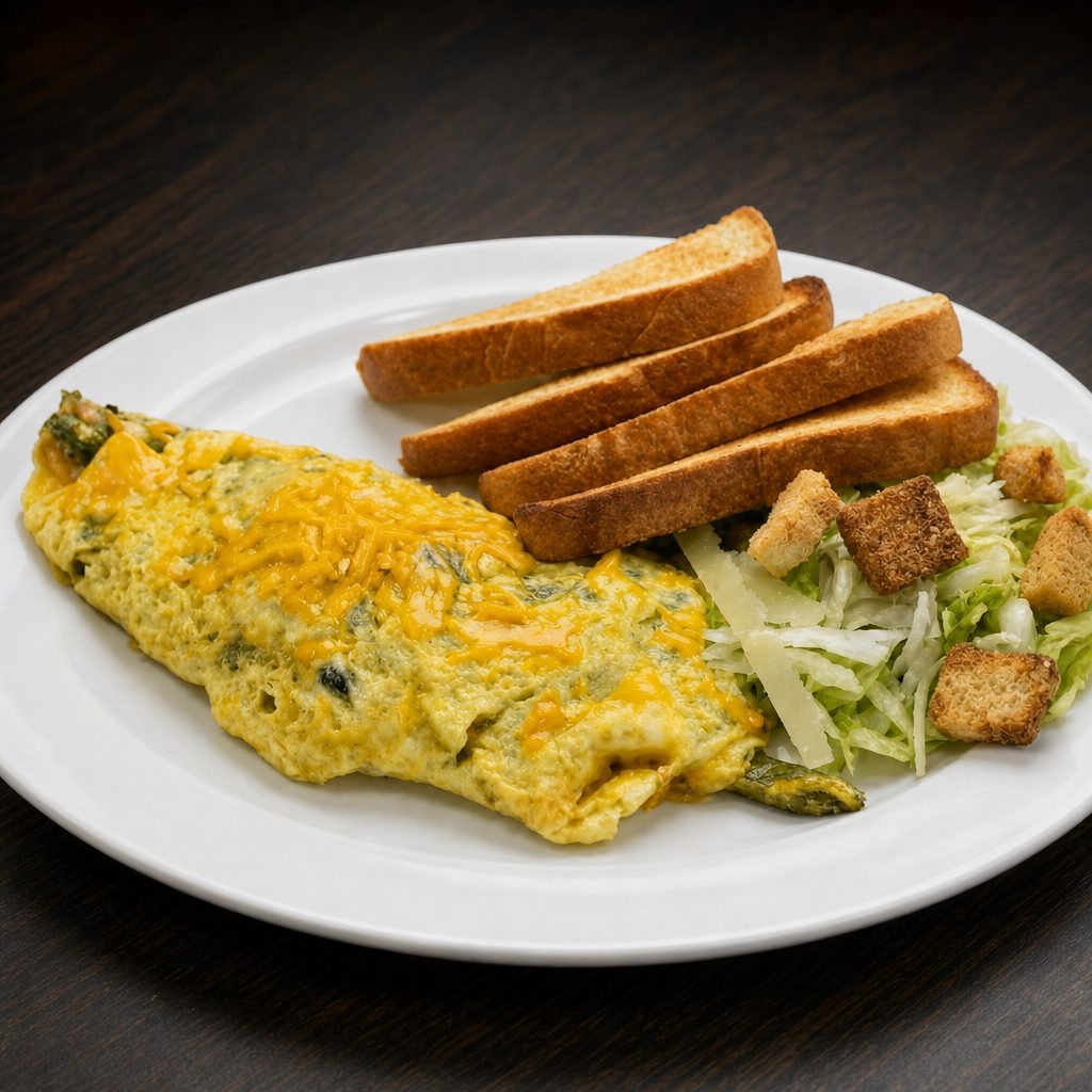 Poblano Omelette.