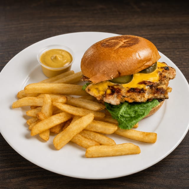Fried Chicken Burger.