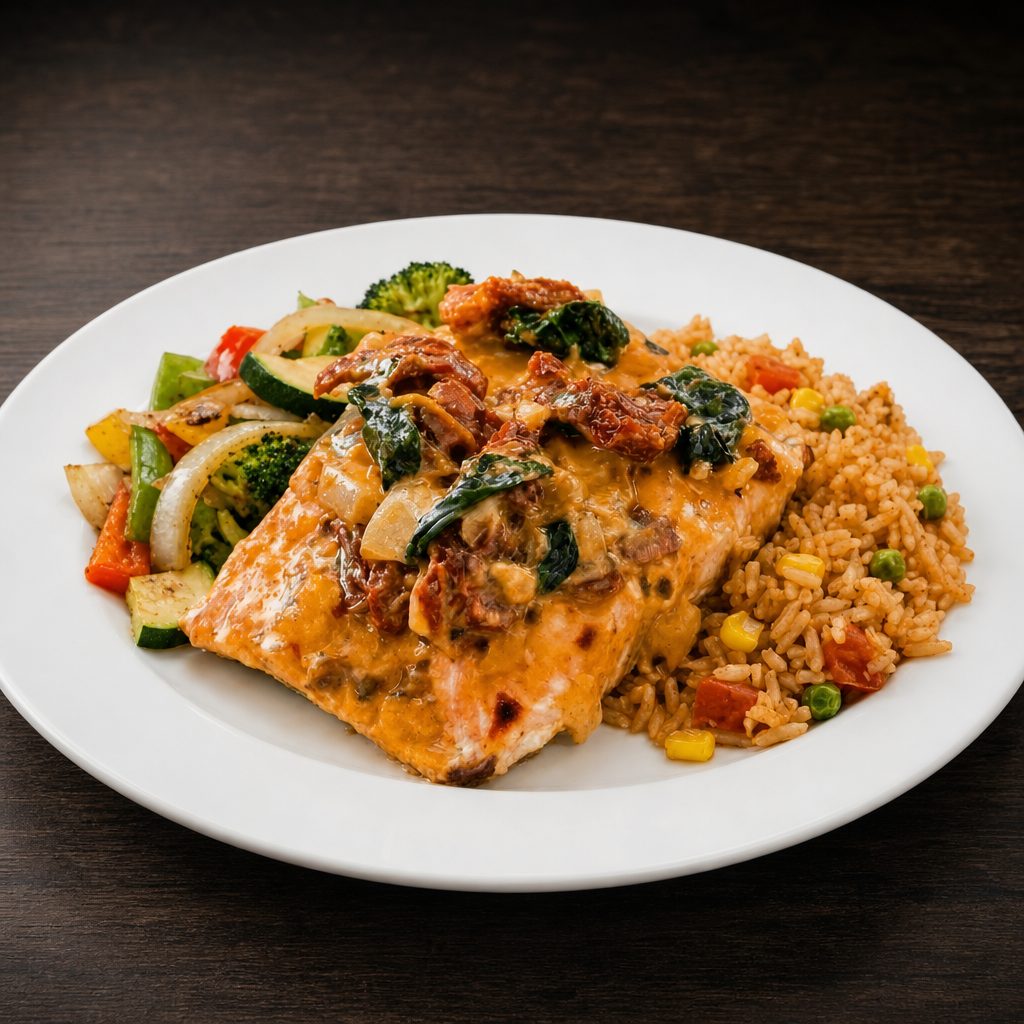Salmon in Chipotle Cream.