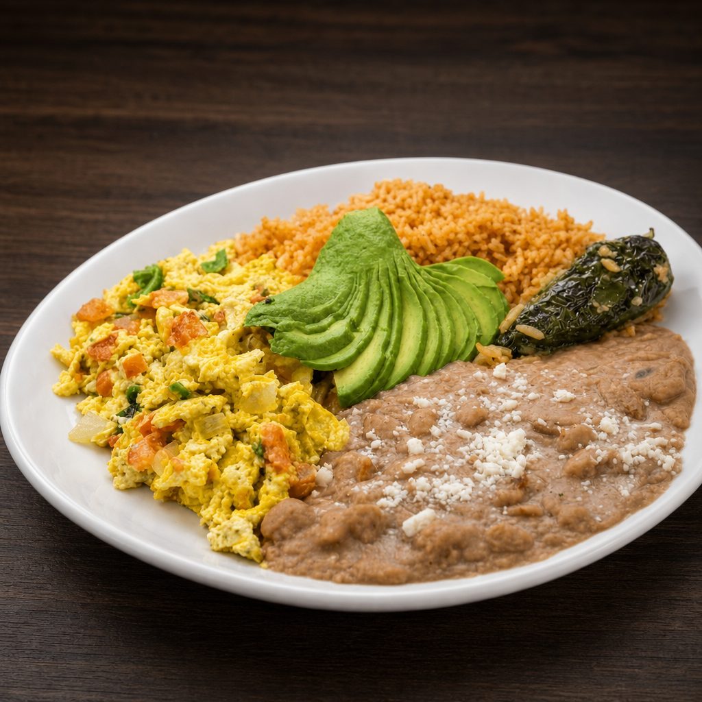 Huevos a la Mexicana.