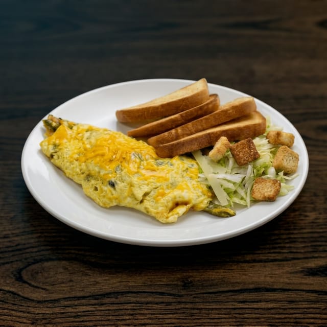 Poblano Omelette.