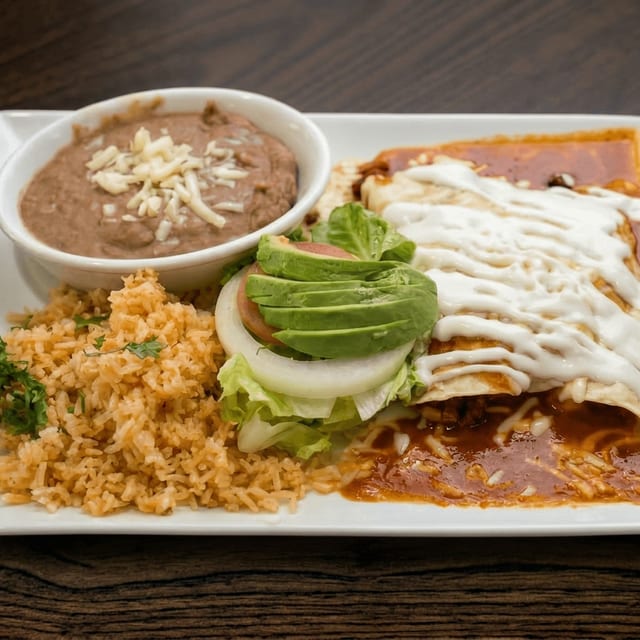 Shrimp Enchiladas.