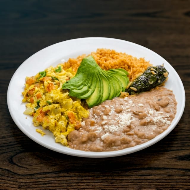Huevos a la Mexicana.